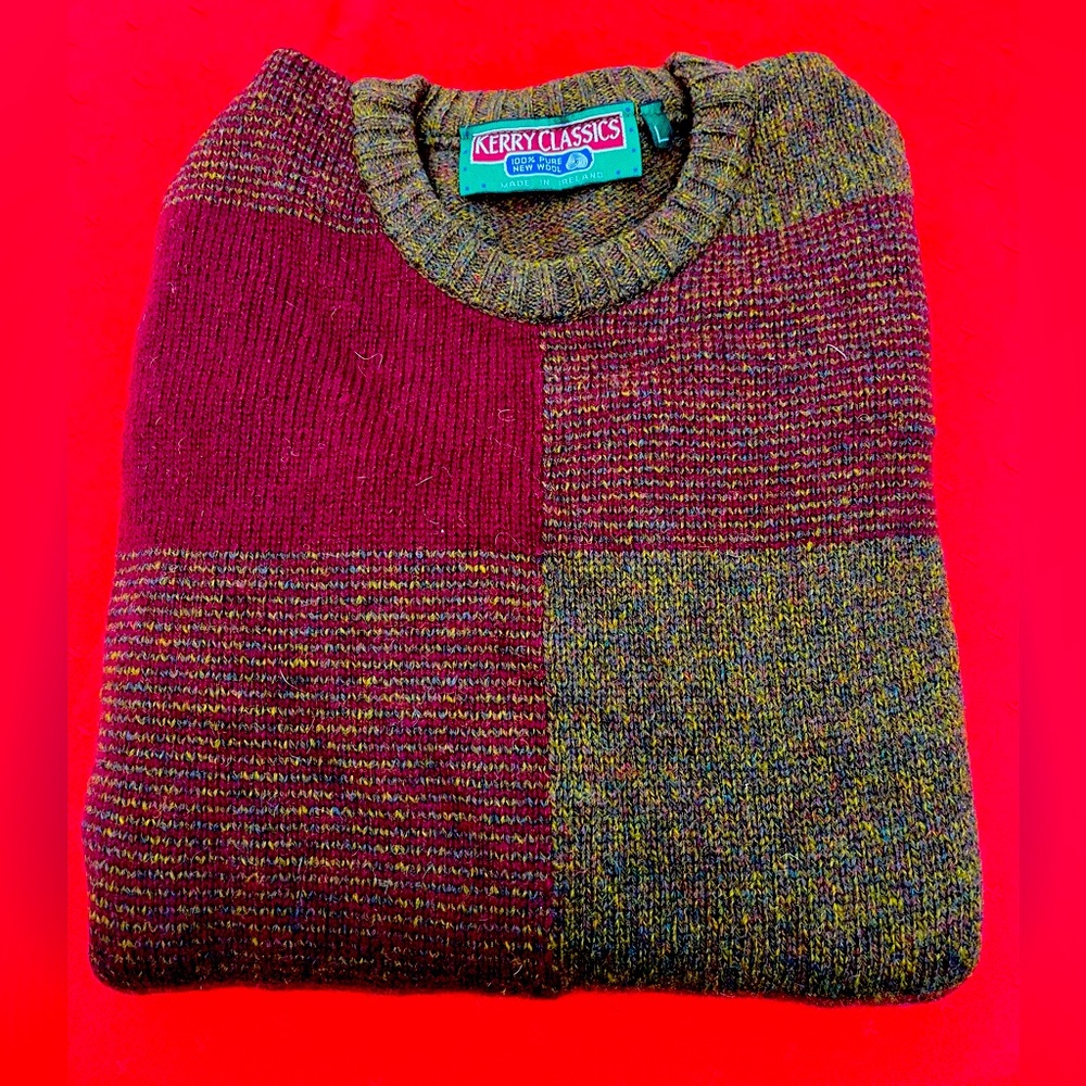 Kerry Classics, 100% wool, men’s sweater , size L, made in Ireland, new